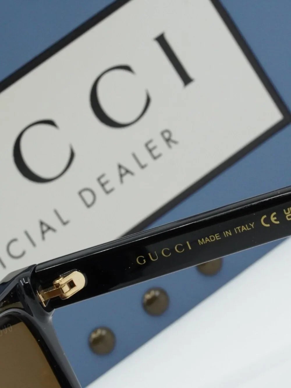 Gucci GG1346SK 002 Square Sunglasses - Black / Brown Polarized
